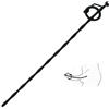 Generico Sonda uretrale cava staccabile nera per uomini, lunga 30 cm, adatta ai principianti-ITRM5801 (S)