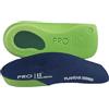 PRO 11 WELLBEING 2 paia di solette ortopediche 3/4 slim fit con tallone Poron si adattano alla maggior parte delle scarpe (36/4,5, verde)