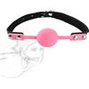 ZYHNYTAO Silicone Ball Gag Bocca SM Bocca Gag Ball Gag Regolabile Fetish BDSM Gag Ball Gag Gioco di Ruolo Bocca Contenzione Bocca Plug Stimolazione Estremo Giocattolo Erotico per Coppia