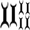HEALIFTY 8pcs strumento dentale doppia testa apri bocca T-forma intraorale guancia labbra divaricatore (nero)