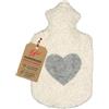 Efie Borsa dell'acqua calda con inserto a forma di cuore, 1,8 l, made in Germany