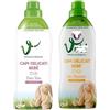 Generico VERT Detersivo per bambini, pacchetto di test per mandorle/talco, detersivo liquido Capi Delicati Bebè - Detersivo igienico per capi delicati - 2 x 750 ml