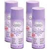 FEI FAN Hygienfresh Deodorante Spray Salvatessuti con Formula Mangiaodori in 13 Fragranze Intense a Lunga Durata, Elimina Cattivi Odori, Utilizzabile su Tutti i Tessuti, 150ml (Fresh Lavender, 4 Unità)