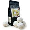 Lu.Flo Bombe da Bagno Naturali 5×60 g - Set Regalo Donna - Bombe da Bagno con Olio di Avocado e Olio di Girasole - Petali di Rosa Damascena - Artigianali - Idea Spa per Lei - Lu.Flo