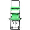 Mejiaren EMS - Sedia per scale da 159 kg, pieghevole, in alluminio, con 4 ruote, portatile, per ambulanza, pompiere, evacuazione, per anziani (verde + nero)
