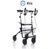 MOPEDIA ROLLATOR IN ACCIAIO 4 RUOTE ANTIBRACHIALE Art. RP691
