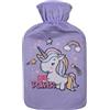 Take Care Borsa dell'acqua calda con rivestimento in flanella, 1 litro