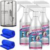 HIDRUO Bathroom Descaler Spray, Stubborn Stains Cleaner, Powerful Descaling Cleaning Agent for Bathtub Toilet Bath Shower Sink Glass Ceramic (2PCS)