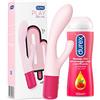 Durex Maxi Fun, Vibratore Rabbit, e Durex Gel Massage 2in1 con Guaranà da 200 ml