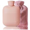 GHKLNY Borsa dell'acqua calda con coperchio, a prova di perdite, per impacchi caldi e freddi, scalda mani e piedi, ideale per crampi mestruali, sollievo dal dolore al collo e alle spalle, calda per l'inverno