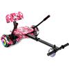 SISIGAD Hoverkart, Hoverboard Sedile Attacco Hoverboard Regolabile Hoverboard Accessori Per Hoverboard Go Kart, Compatibile con Hoverboard 16,5 cm/8/10 (Hoverboard Non Incluso)