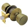 SCHLAGE F10 BEL 609 16-080 10-027 - Pomello per campanello e armadio, in ottone anticato
