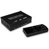 INF Splitter video HDMI 2 in 1 Out - Switch HDMI in alluminio 4K@30Hz con split-screen e telecomando IR, alimentazione DC 5V1A, compatibile con laptop, desktop, set-top box, TV, proiettore