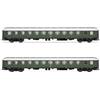 RIVAROSSI HR4377 DB set di 2 carrozze cuccette Bcm 243, livrea verde,
