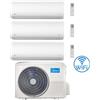 Midea Climatizzatore Condizionatore Midea Xtreme WiFi R32 Trial Split 12000 + 18000 + 18000 BTU con U.E. M5OE-42HFN8-Q INVERTER Classe A++/A+