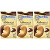 sarcia.eu MULINO BIANCO Abbracci, biscotti di pasta frolla italiani al burro e gusto cacao 350g x 3 parcelle (Abbracci, x3)