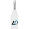 BRANDGIFT.IT Bottiglia Personalizzata Compleanno Santero 958 Spumante Extra Dry Perlage Floreale Bottiglie Personalizzate Anni Compiuti Ottimo Regalo Per Brindisi Originali (BLU, 40 ANNI)