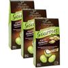 CAIYA 3X Crispo Ovetti Confettati Gourmet Cioccolato Fondente al gusto Pistacchio 150g