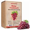 Granar 5 L di uva succo diretto rosso dal palatinato, 100% succo d'uva rosso, vegano e senza additivi - scatola da 5 litri