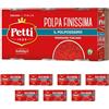 Petti il Pomodoro al Centro Polpa Finissima il Polposissimo - 8 Confezioni da 3 X 400 Gr