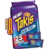 Takis Blue Heat - Mini chip per tortilla con peperoncino affilato, 25 pezzi/35 g