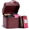 ANTICO CAFFE' NOVECENTO Dammann Frères | Coffret Journay | Cofanetto Tè & Tisane Assortite | Beauty in Pelle Regalo Tè in Bustine | Tè Nero, Karkadè e Tisane - 72 Gr | 32 Bustine Cofanetto Regalo Thé