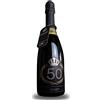 Swart - Idea regalo per compleanno 50 anni - Bottiglia Tanti Auguri da 0,75L - Etichetta personalizzata con autentici cristalli - spumante Italiano di alta qualità