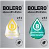 Generico SET 24 BOLERO bustine da 3 grammi 12 ice tea lemon limone + 12 Multivitamin Preparato istantaneo per Bevande con Stevia e Vitamina C e Senza Zucchero