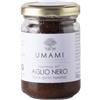 UMAMI Hummus all'Aglio Nero, Crema di Ceci, Prodotto in Piemonte, con 9,9% Aglio Nero, Vasetto di Vetro da 130g