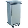 METALNOVA Continox contenitore pattumiera mobile a pedale cm 48x42x75,5 70 litri