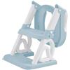 HUOLE Riduttore WC per bambini, rialzo WC per bambini per ragazzi e ragazze, altezza regolabile e pieghevole, antispruzzi e antiscivolo e pieghevole, in PVC (blu)