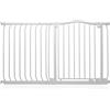 Safetots Cancelletto di Sicurezza con Parte Superiore Incurvata, 125cm - 134cm, Bianco Opaco, Montaggio a Pressione, Cancelletto per Bambini per Porte, Corridoi e Spazi Stretti, Barriera di Sicurezza