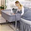 Turefans, Culla Neonatto, Culla portatile, Con zanzariere e ruote, Cotone