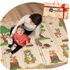 Mallie® Tappeto Gioco Bambini XXL 180x150 con borsa per il trasporto inclusa | Tappeto Neonato Faltbar e Palestrina Montessori | Tappetino Tummy Time Neonati, Tappeto Sensoriale Morbido per Cameretta