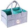 Zimohe Diaper Caddy Organizer, Baby Diaper Caddy, Nursery Storage Basket Bin e Auto per Pannolini e Salviette per Neonati, Borse per Pannolini per Mamma, Cesto Regalo per Doccia Baby (Turquesa)
