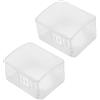LIFKOME Copri Serratura Porta Sicurezza Facile Installazione per Bambini 2 Pezzi in Abs Design Moderno Protezione Anti Blocco per Cucina e Toilette per Maniglia