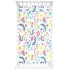 Odot Lenzuolo con angoli Lenzuola Carrozzina Neonato, Fiori Motivo Bambino Cotone Coprimaterasso, Lenzuola per Culla Babybay (Fiori rossi,80x160 cm)