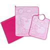 Tex family SET ASILO TRIS SACCO e ASCIUGAMANO e bavaglino WOOLY Scuola Materna - Rosa
