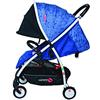 Baciuzzi, passeggino leggero, pieghevole compatto con chiusura lampo semplice e pratica ad una mano, passeggino accessoriato, traspirante, BX Frà Blue