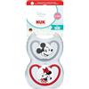 NUK Perfect Match Air Succhietto per Bambini | 6-18 Mesi | Succhietti Ortodontici Anti-Irritazione e Traspiranti | Accettato dal 95% dei Bambini** | Disney Minni | Confezione da 2