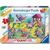 Ravensburger - Puzzle Dinosauri al parco giochi, Collezione 24 Giant Pavimento, 24 Pezzi, Età Raccomandata 3+ Anni, 03147
