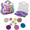 Kinetic Sand, Valigetta con sabbia da gioco da spiaggia, neon e luccicante (0,9 kg) e 5 strumenti, riutilizzabile, giocattoli sensoriali per bambini dai 3 anni in su