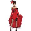 FIESTAS GUIRCA | Costume Can-Can Cowgirl Donna (42-44/L) - Vestito e Maniche - Costumi del Vecchio West, Western e Cowboy per Halloween, Carnevale e Feste in Maschera - Adulto - Rosso e Nero