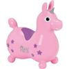 GYMNIC Rody Magical Unicorn Unicorno Rosa Chiaro Gonfiabile cavalcabile per Bambini 3+, Gioco dinamico e coinvolgente per stimolare Equilibrio, coordinazione e Sviluppo motorio