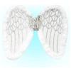 W WIDMANN MILANO Party Fashion WIDMANN - Ali Glitter Bianche con Marabou, Lunghezza 50 cm x Altezza 40 cm