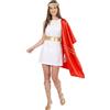 DEGUISE TOI Costume da romana antica donna - Rosso - Taglia Unica