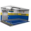 Sharplace Vetrina per Auto in Scala 1/18 con Garage E Luci per Veicoli in Acrilico, Blu