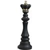 Generico Pezzo Decorativo Per Statua Di Scacchi - Statuette In Resina Del Re Regina, Scultura Artistica Su Tavola | Accento Da Tavolo Da Collezione, Ornamento Di Gioco Strategico, Elegante Esposizione Artigian