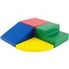 RELAX4LIFE Set di 4 Blocchi da Costruzione in in PU e EPE per Bambini, Set da Gioco Educativo per Arrampicarsi e Gattonare, Forme Diverse, per Casa e Asilo Nido (COLORATO)