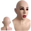 Generico Maschera femminile di Halloween,Maschera per donne calve di Halloween | Puntelli per cosplay a testa piena Copricapo di, forniture per feste in costume